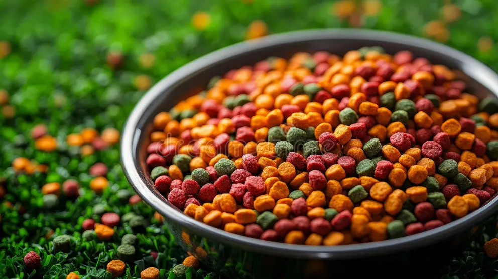 Bol cu crochete pentru câini pe un blat de bucătărie