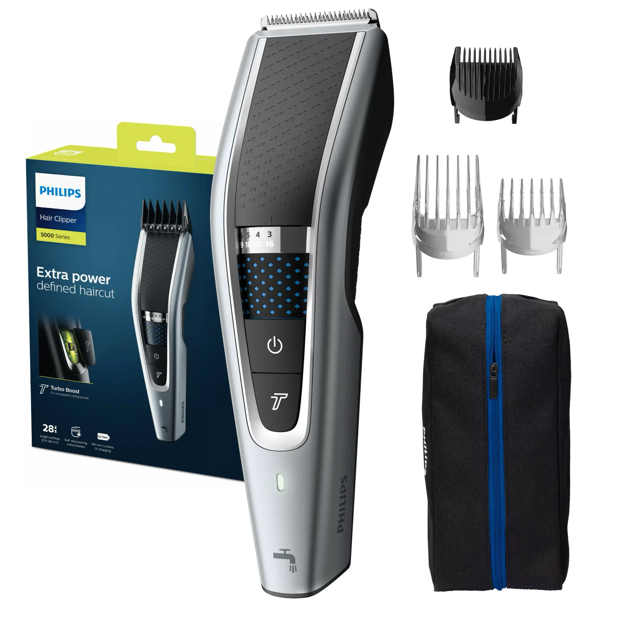 Mașină de tuns Philips Seria 5000 HC5630/15, alegerea #1 pe părul capului în 2026