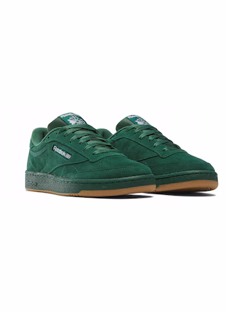 Tenisi barbati, Reebok, Club C 85, piele naturala, verde, 44.5 EU