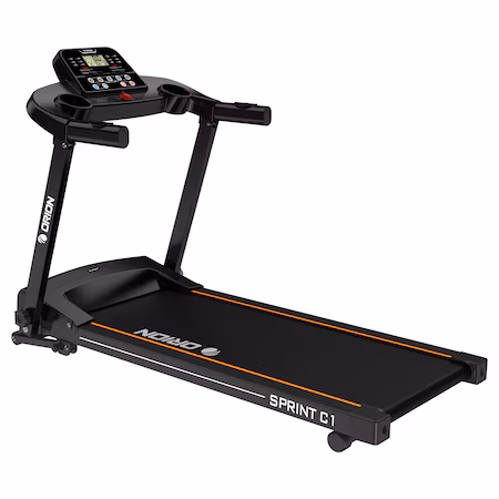 Banda de alergat electrica Orion Sprint C1, bluetooth Fitshow/Kinomap/Zwift viteza maxima 12 km/h, greutate maxima…