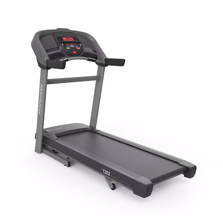 Banda de alergare HORIZON T202- Greutate utilizator 147kg, Putere motor 2.75CP, Inclinare 0-12%, 5 programe…