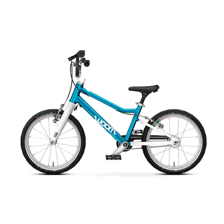 Bicicleta copii Woom Go 3, 16", metalic blue, cadru aluminiu, greutate 5.4 kg