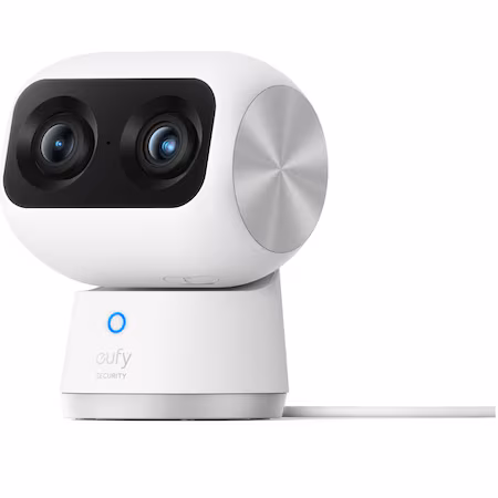 Camera de supraveghere eufy S350 Dual Camera PTZ, Rezolutie 4K UHD, 8× Zoom, Wi-Fi 6, AI