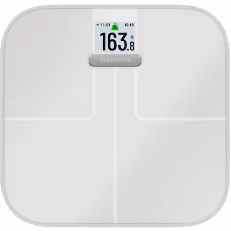 Cantar corporal inteligent Garmin Index™ S2, 180 kg, Wi-Fi, Alb