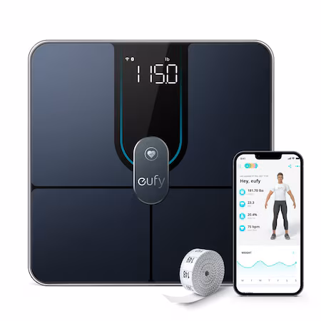 Cantar De Baie Eufy, Smart Scale P2 Pro, Cantar Digital Pentru Grasime Corporala Wlan/Bluetooth, 16 Masuratori…