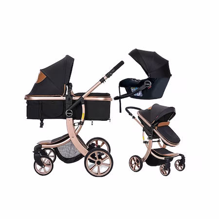 Carucior de copii 3 in 1 Visoli negru
