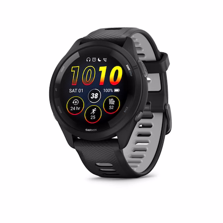 Ceas inteligent, Garmin, Forerunner 265, Negru/Gri