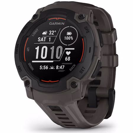 Smartwatch Garmin Instinct E, 45 mm, GPS, Android/iOS, Negru, curea Charcoal