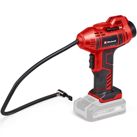 Compresor portabil pe acumulator Einhell PXC CE-CC 18 Li-Solo, presiune max. 11 bar, manometru digital,furtun 0.6…