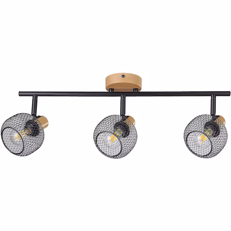 Lustra Rabalux Grendel 3129, 3xE14, 3xMax 40W, IP20, 53cm, Metal, Negru
