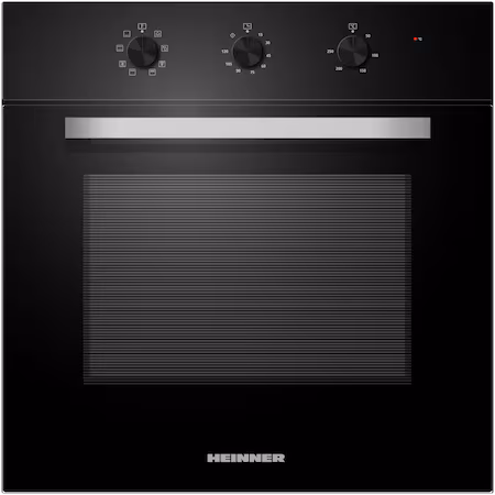 Cuptor incorporabil Heinner HBO-M659GC-GBK, Electric, 65 l, Timer mecanic, Grill, Iluminare, Clasa A, Sticla neagra