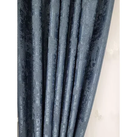 Draperie nisip bleumarin, Model simplu, Stil modern, L 1.5 m si H 2.5 m