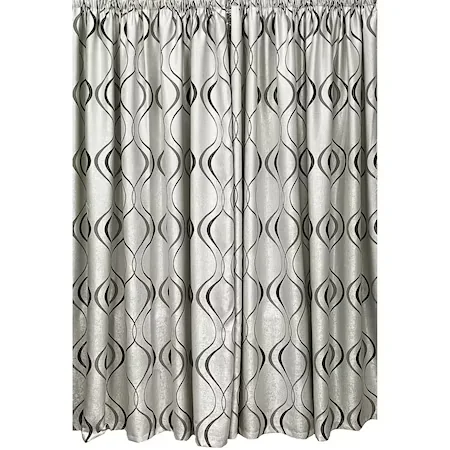 Set doua draperii blackout, 2x140x245cm, gri/negru, colectia "ADN", cu rejansa by Liz Line - D22114