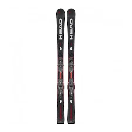 Schiuri Head Supershape Rally cu legatura PRD 12, lungime 170 cm, culoare negru/rosu