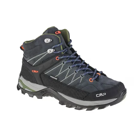 Bocanci barbati CMP Rigel Mid Trekking WP 3Q12947 - Antracit/Verde 42