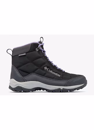 Ghete de iarna dama Columbia Firecamp Boot, negru/violet pruna, impermeabile, confortabile, 37 EU