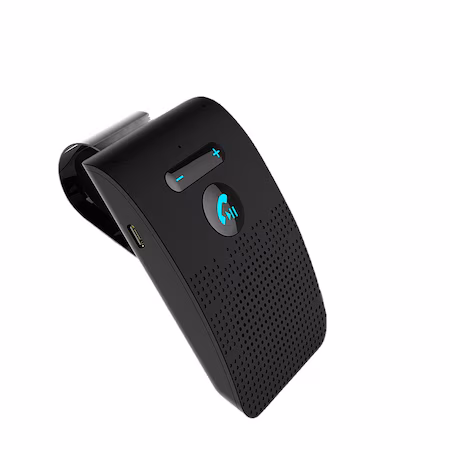 Kit handsfree auto, Bluetooth 4.2, difuzor wireless, functie de control vocal, 550 mAh, 10 ore apeluri
