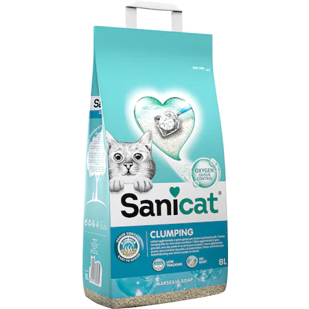 Nisip litiera Sanicat Clumping, Marseille, 8 l