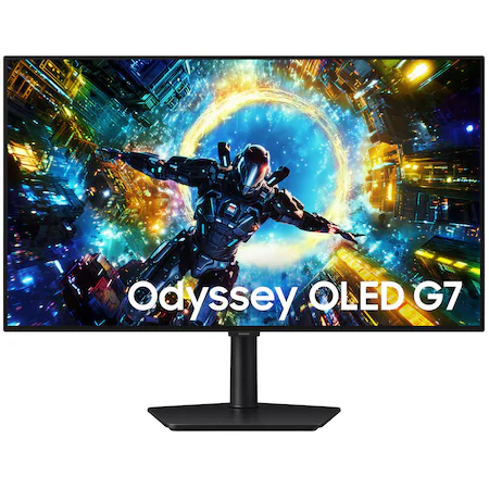 Monitor Gaming Samsung Odyssey G7 G73SH, 32", Dual Mode 4K (3840x2160) 165Hz/FHD (1920x1080) 330Hz, OLED, 0.03ms…