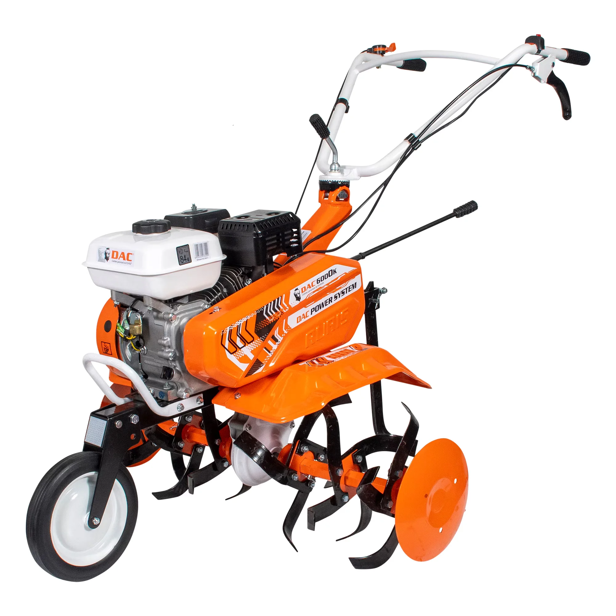 Motosapa pe benzina Ruris DAC 6000K, putere 7 CP, 208 CC, 4 timpi, 2+1 viteze, 83 cm latime lucru, 29 cm adancime…