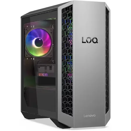Sistem Desktop PC Gaming Lenovo LOQ Tower 26ADR10 cu procesor AMD Ryzen™ 7 8745HX pana la 5.1GHz, 16GB DDR5, 512GB…
