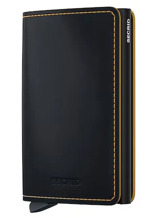 Portofel SECRID Slimwallet Matte, RFID, negru, compact