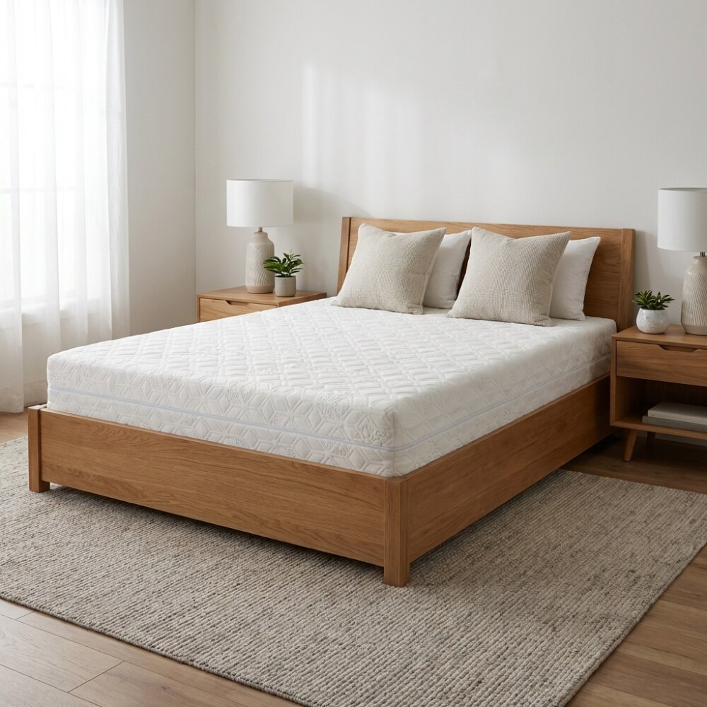 Saltea Ortopedica, SleepLine BioGreen Memory, 160x200x20cm, Ioni de Argint, 7 Zone de Confort, Husa detasabila si…