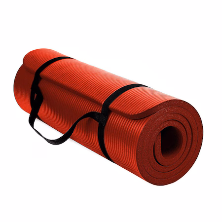 Saltea fitness/yoga/pilates Techfit NBR, 183x61x1cm,10 mm grosime, rosu
