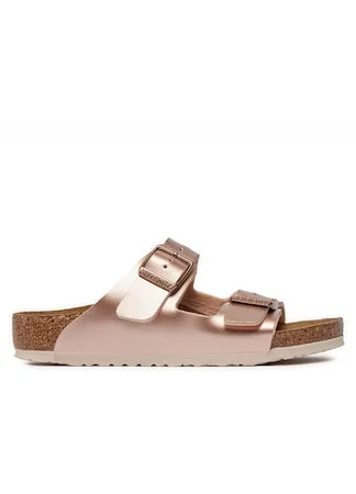 Papuci Birkenstock Arizona, spuma EVA, piele ecologica, rose gold, 39 EU