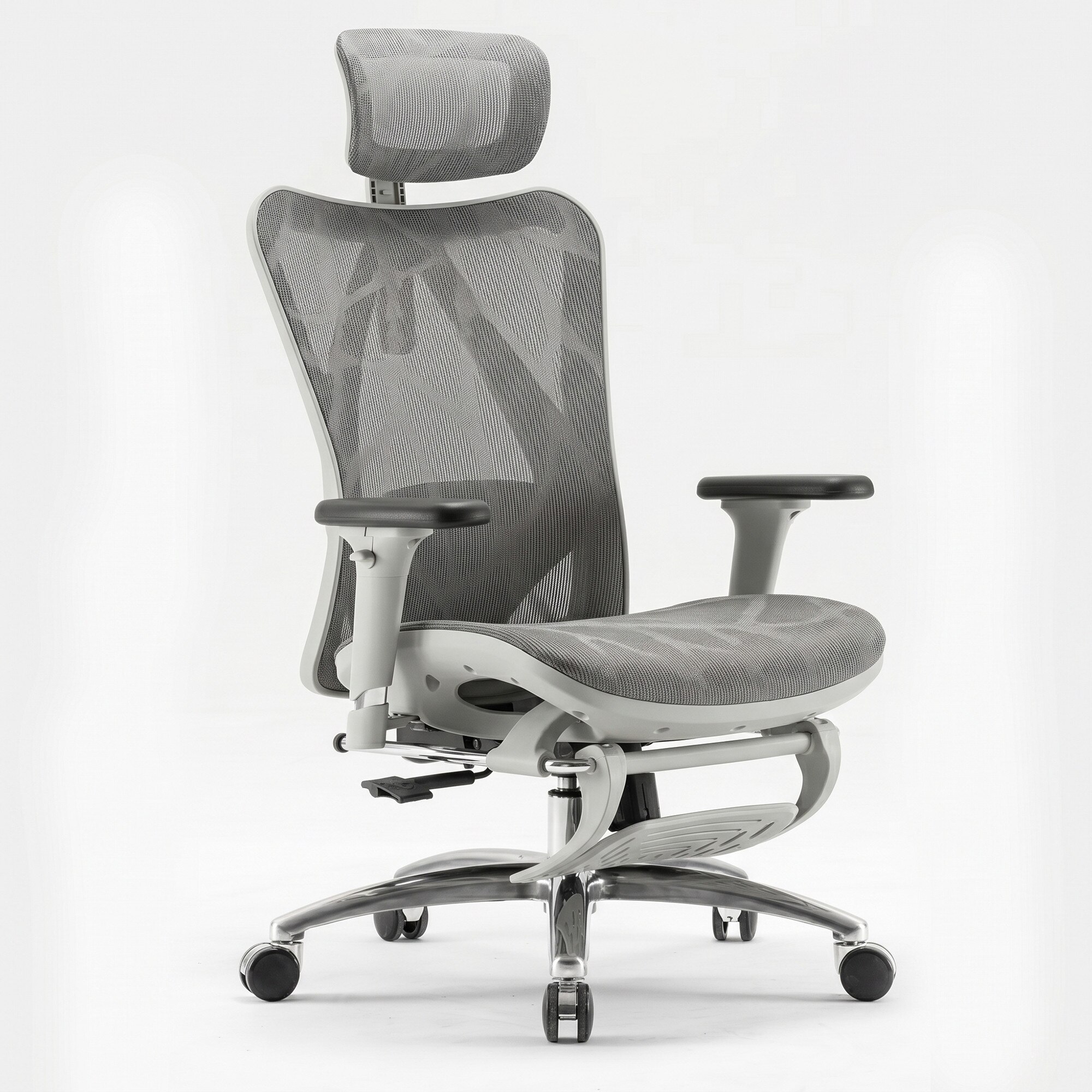 Scaun Ergonomic SIHOO®, Scaun Birou Reglabil Inaltime, Tetiera 2D Ajustabila, Cotiere 3D Reglabile, Suport Lombar…
