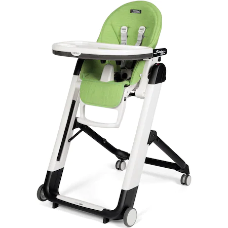 Scaun de masa 2in1 Peg Perego Siesta Follow Me, 0-15 Kg, WonderGreen, Verde