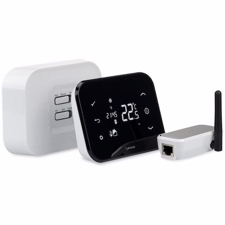 Termostat ambiental inteligent pentru centrala Salus IT500, controlat prin Internet, afisaj LCD, montaj…