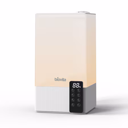 Umidificator Biovita RESPIRO, 7.8L, vapori reci sau calzi, telecomanda, ionizare, lumina ambientala