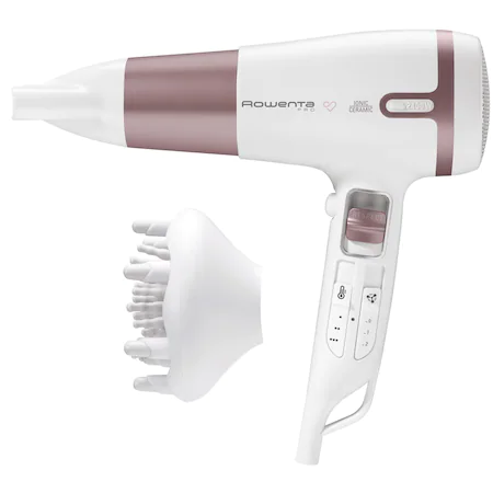 Uscator de par Rowenta Pro Respect Premium Care CV7461F0, 2400 W, difuzor activ, functie ionizare, 3 setari de…