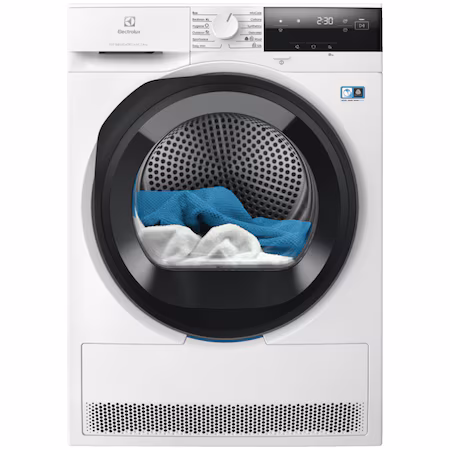 Uscator de rufe Electrolux EW7D385AE, Pompa de caldura, 8 kg, Clasa C, Sistem uscare DelicateCare + Sensicare,…
