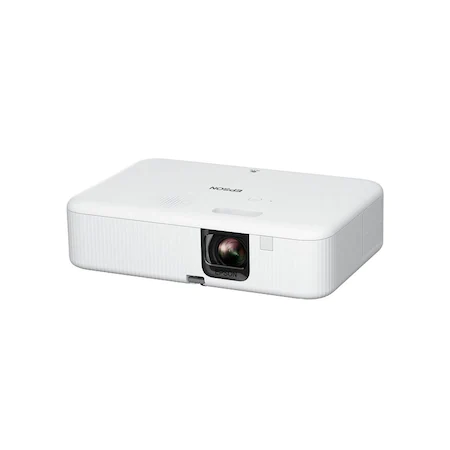 Videoproiector Epson CO-FH02, Android TV, 3LCD, Full HD, 3000 lumeni, Alb
